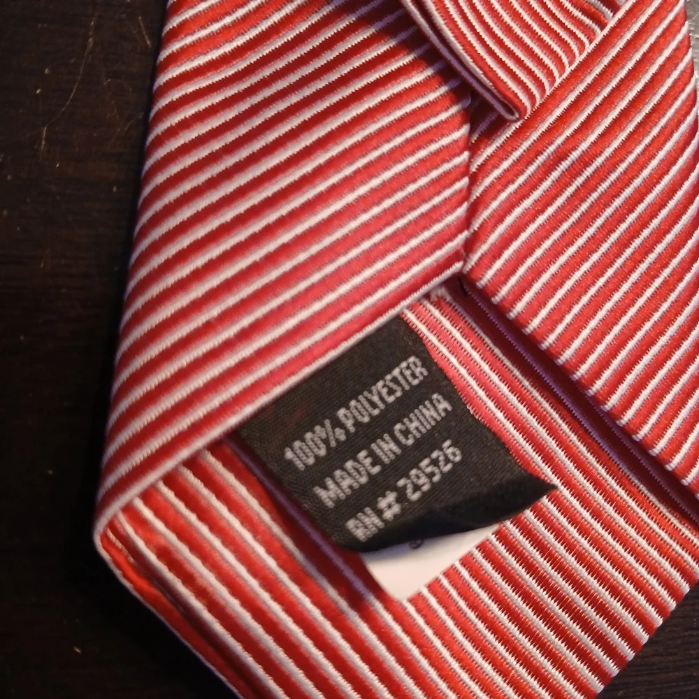 George Red Striped Men's Tie